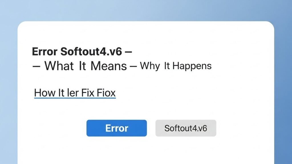 the error softout4.v6