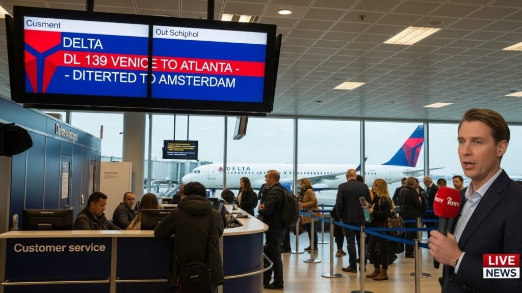 delta dl139 venice atlanta diversion amsterdam
