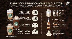 starbucks drink calorie calculator