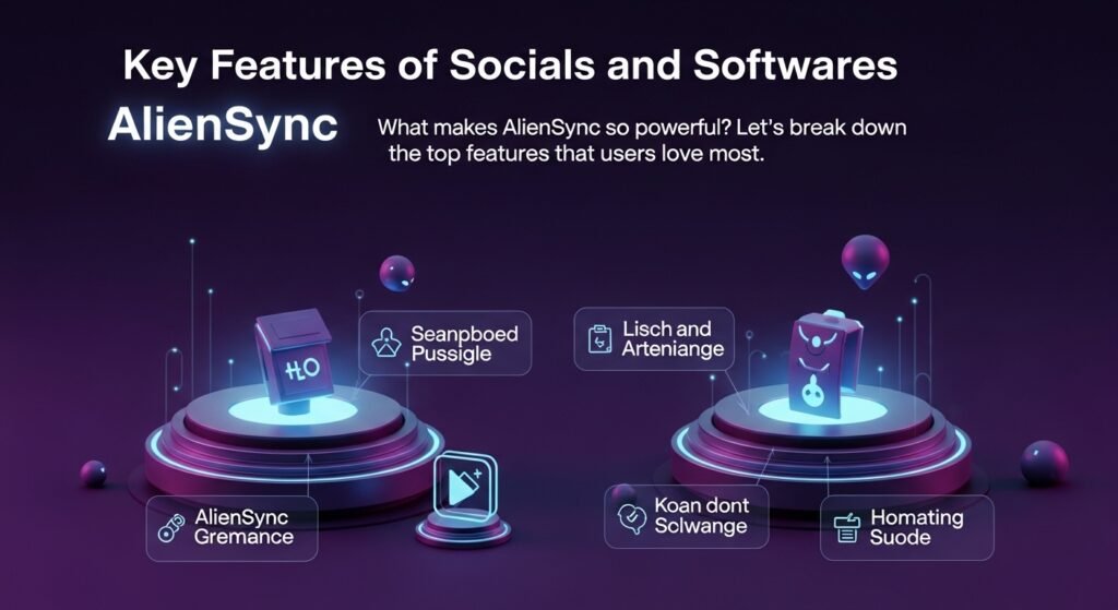socials and softwares aliensync